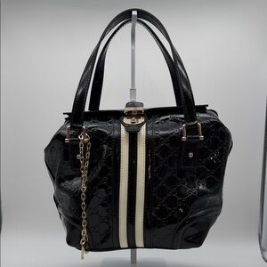 Gucci Patent Doctors Tote